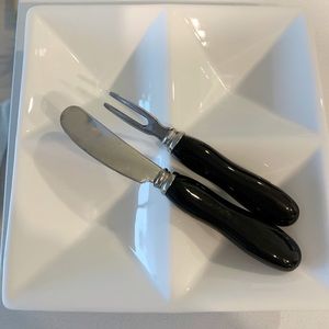 Maxwell Williams 4 dip serving dish with utensil